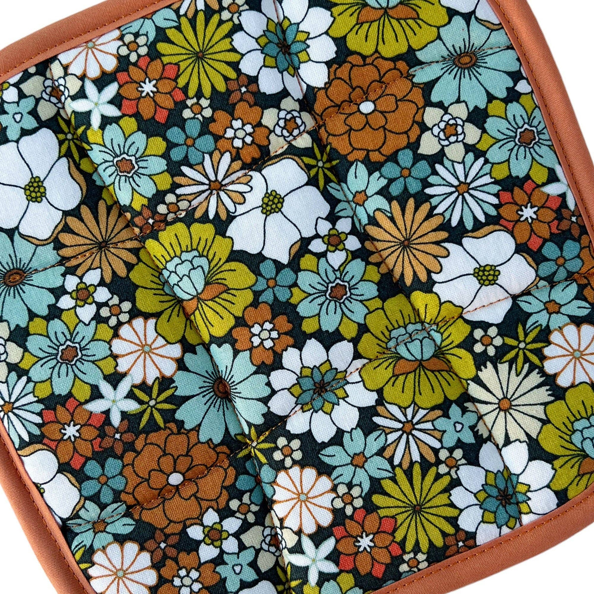 70&#39;s Flowers Pot holder