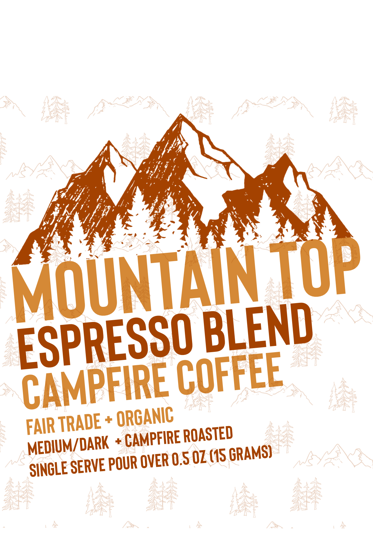 Mountain Top Espresso Blend Single Serve Pour Over 8 Pack