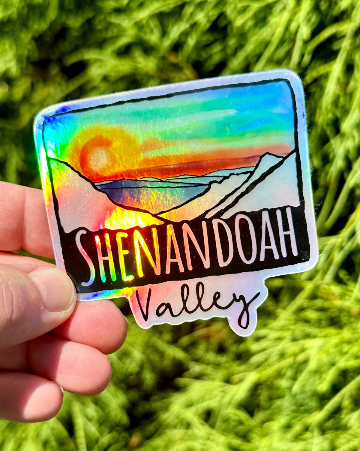 Shenandoah Valley Die Cut Sticker: 4&quot; Non-holographic