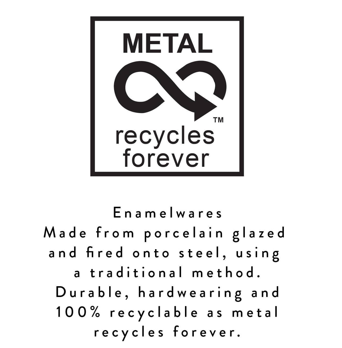 BRITISH COLOUR STANDARD - Tall Enamel Utensil Holder in Midnight Blue / Chilli Red