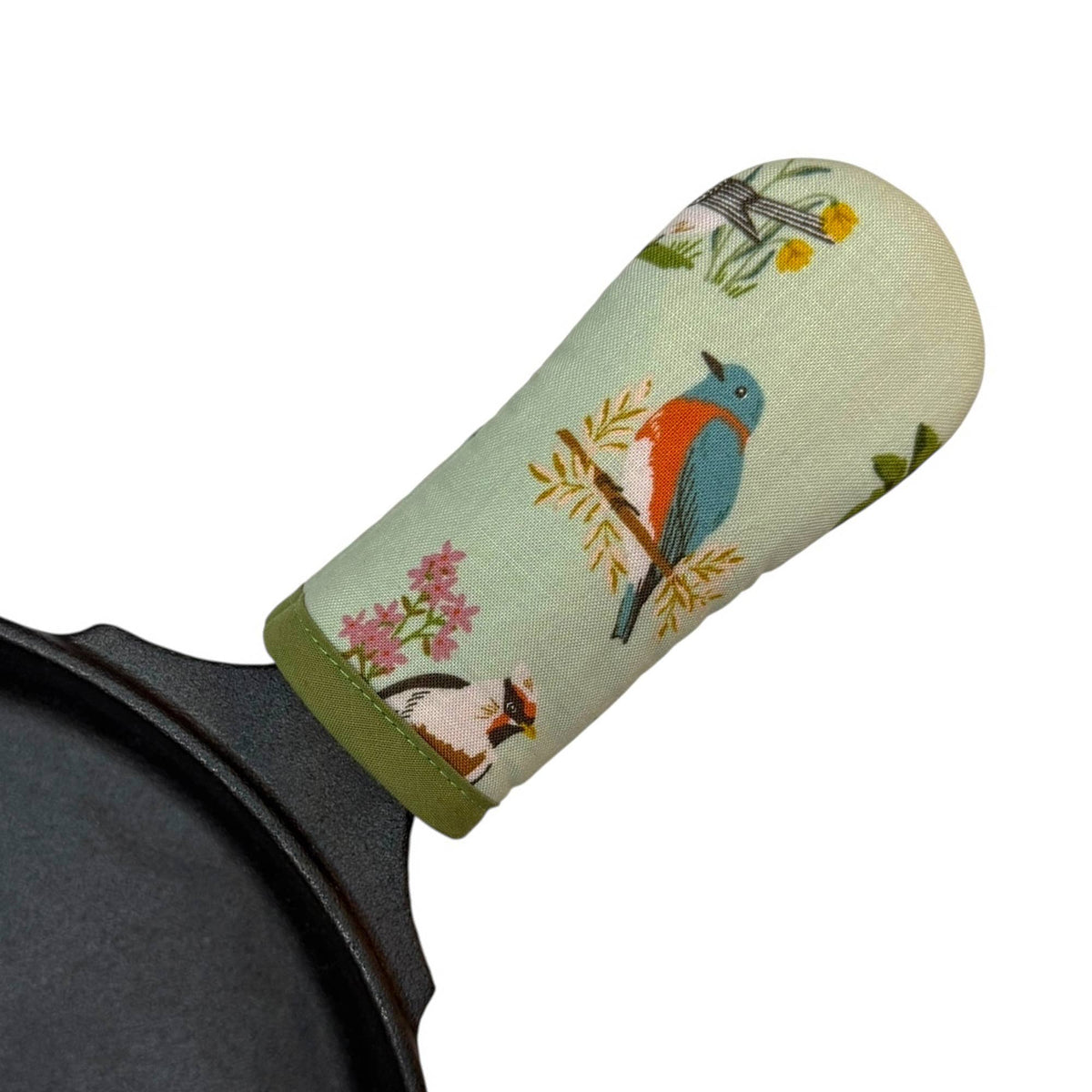 Birds Cast Iron Handle Mitt