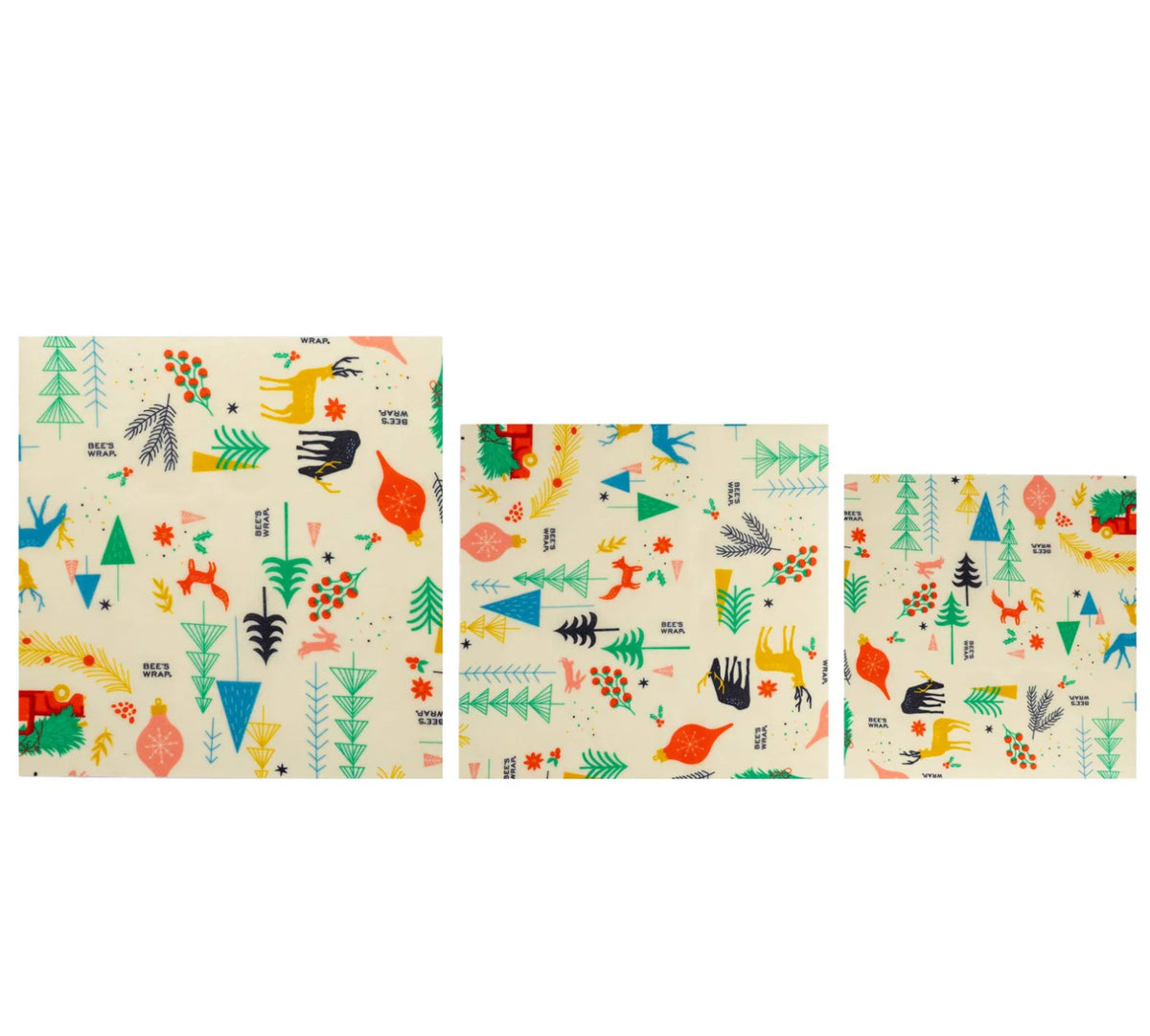 Bees Wrap Assorted 3 Pack - winter wonderland
