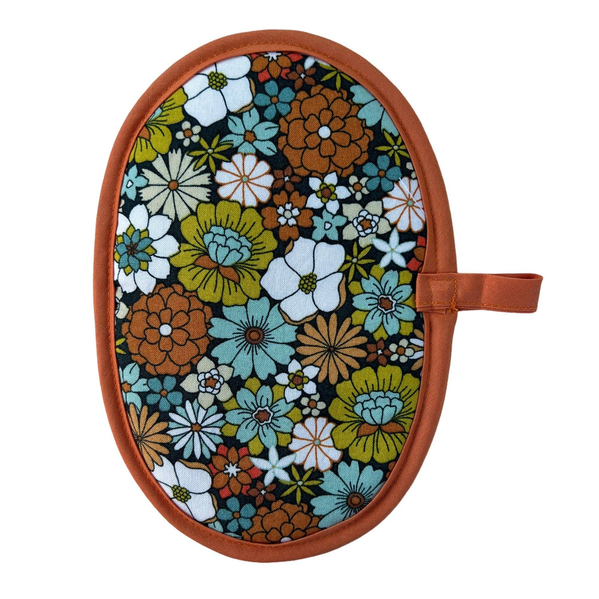 70&#39;s Flowers Mini Pincher Mitt