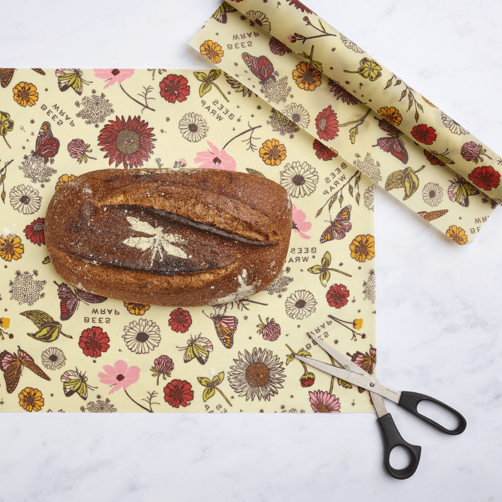 Bees Wrap - Cut-to-Size Roll - Meadow Magic, Plant-Based Wax