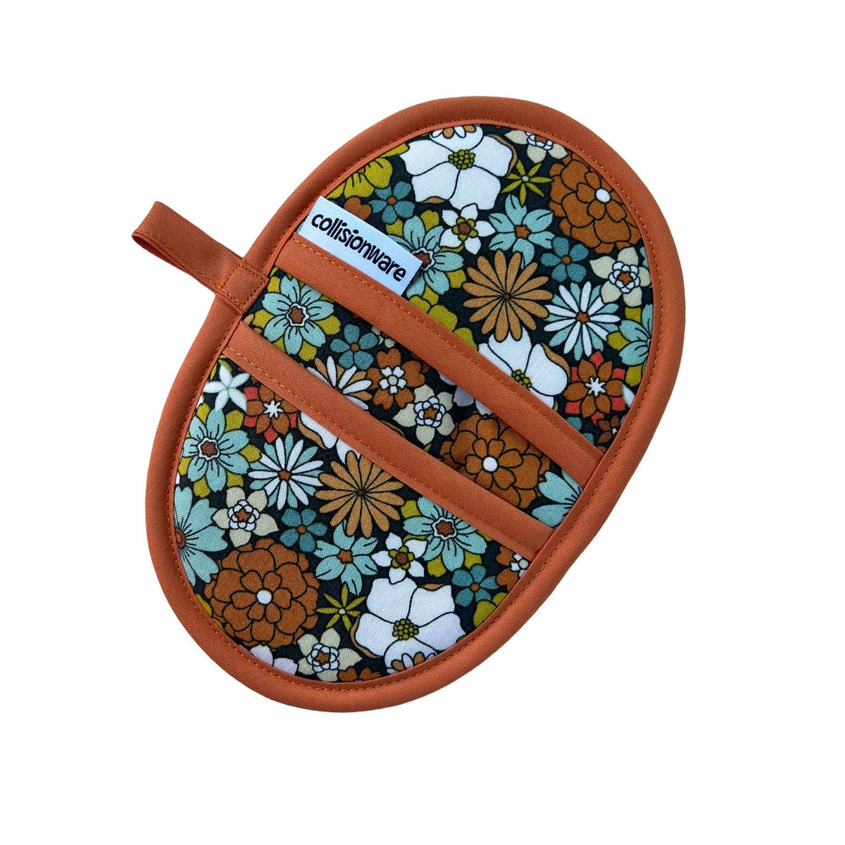 70&#39;s Flowers Mini Pincher Mitt