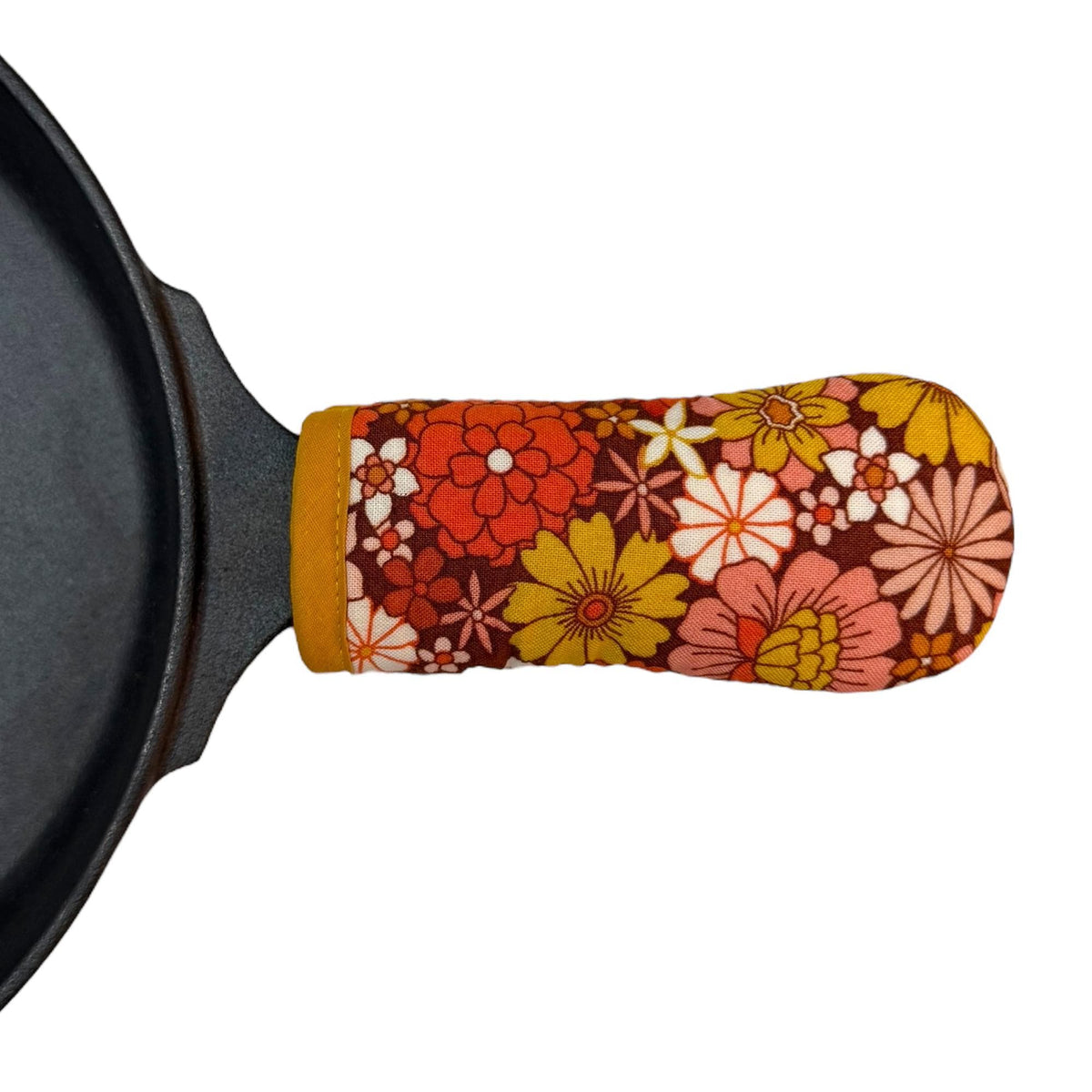 Sunburst Blooms Cast Iron Handle Mitt