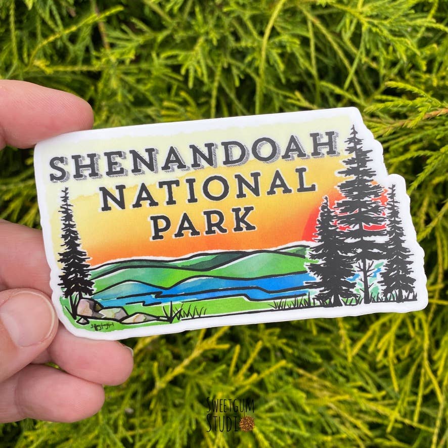 Shenandoah National Park Die Cut Sticker: 4&quot; SNP