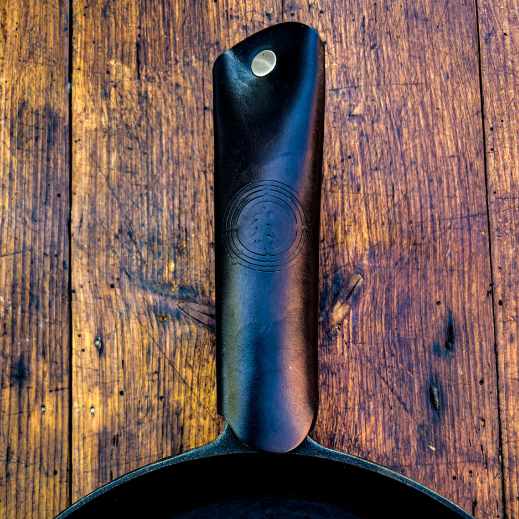 Handmade Leather Skillet Handle Cover